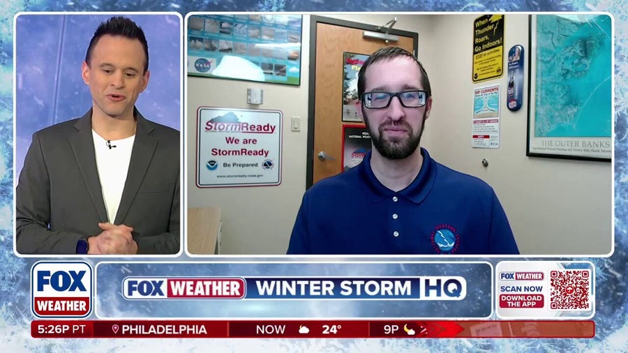 Intense Nor'easter slams the coast of North Carolina