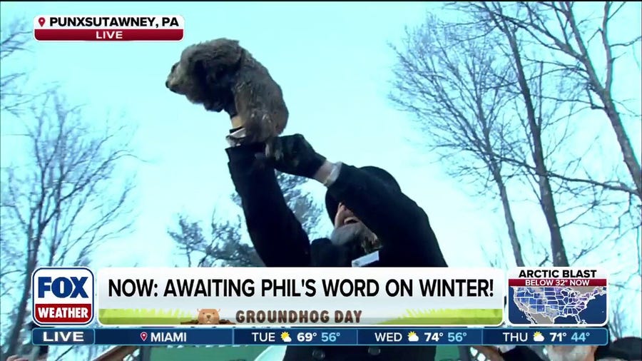 Happy Groundhog Day: Punxsutawney Phil delivers 2026 winter forecast