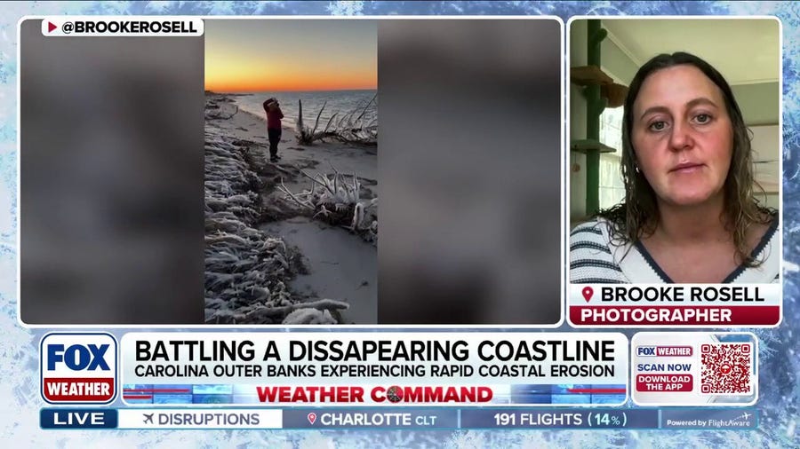 Outer Banks resident talks about coastal erosion as area takes another beating due to nor'easter