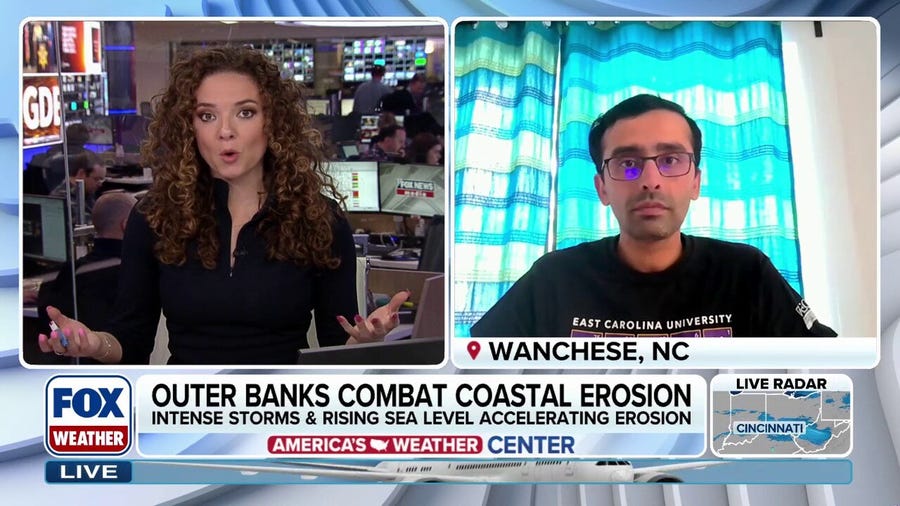 Intense storms and rising sea level accelerating beach erosion along North Carolina's Outer Banks