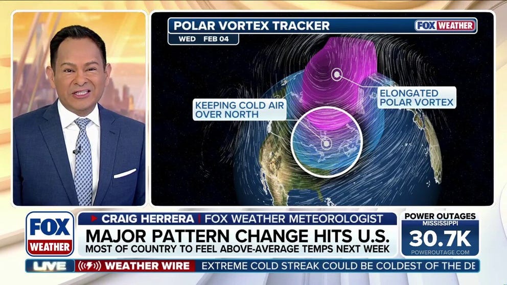 A major change in the weather pattern over North America is ahead. While much of the eastern U.S. has been frozen by rounds of Arctic air and snow, the West has remained unseasonably warm, which has left many mountain ranges in a snow drought. That is expected to change by mid-month, as a shift in the jet stream will open the door for numerous storms to bring snow and rain to the West Coast and Rockies. Additionally, this shift in the jet stream will shield the East from the worst of the polar vortex, which will retreat farther north than earlier projections.
