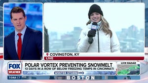 Below-freezing temperatures preventing snow from melting