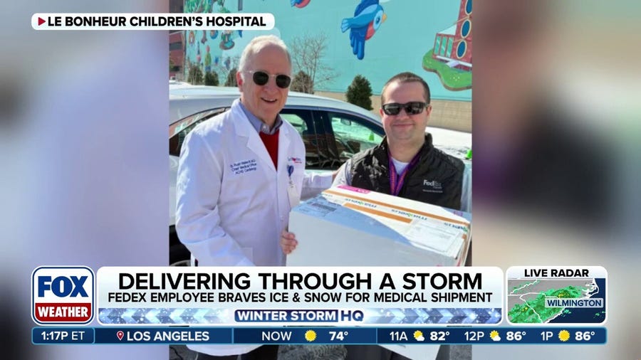 Fedex employee delivers life saving medical treatment during powerful winter storm
