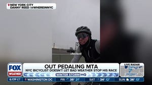 Out-pedaling MTA: Athlete races New York City transit in all seasons