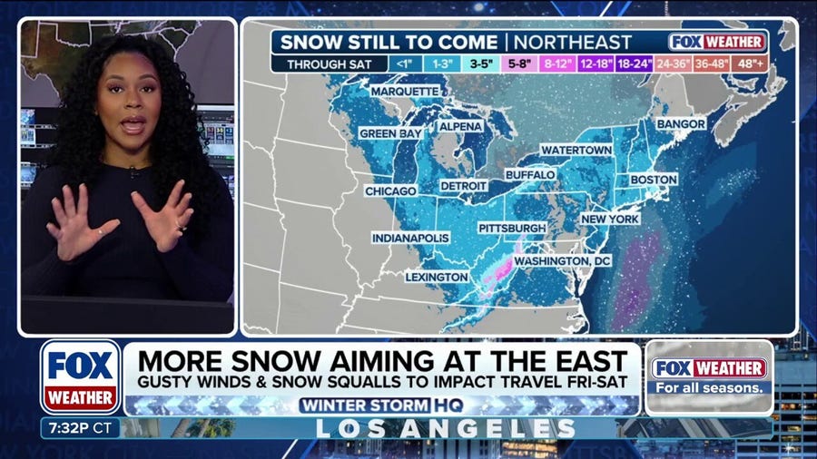 More snow brewing for the Northeast and Great Lakes this weekend ahead of arctic blast