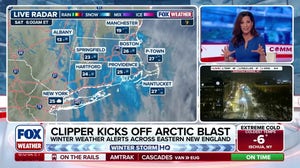 Winter weather alerts in effect across New England as clipper delivers heavy snow to Boston