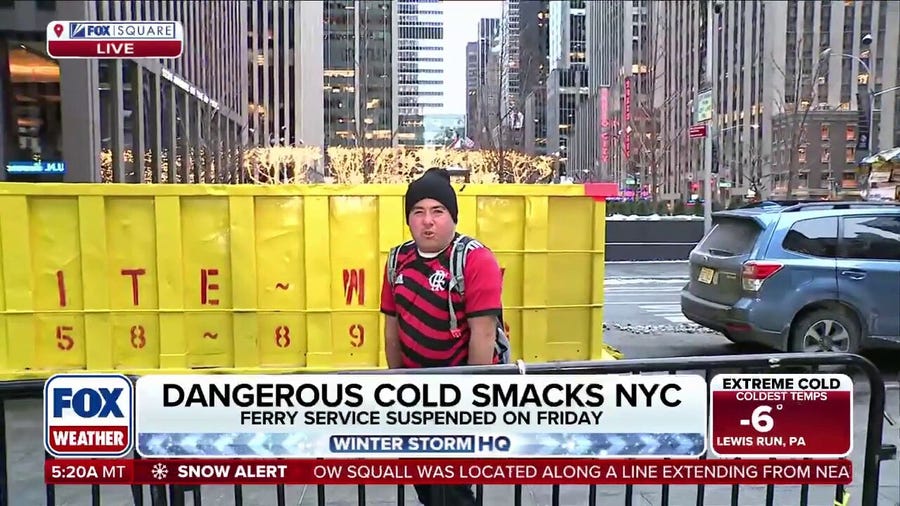 Dangerous cold lands in New York City, lasting all weekend long