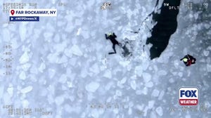 Watch: 3 rescued after falling through icy waters in Queens