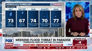 Stalled cold front brings heavy rain to the Aloha State