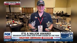FOX Weather Exclusive Storm Tracker Brandon Copic honored as 2025 Storm Chaser of the Year at National Storm Chaser Summit