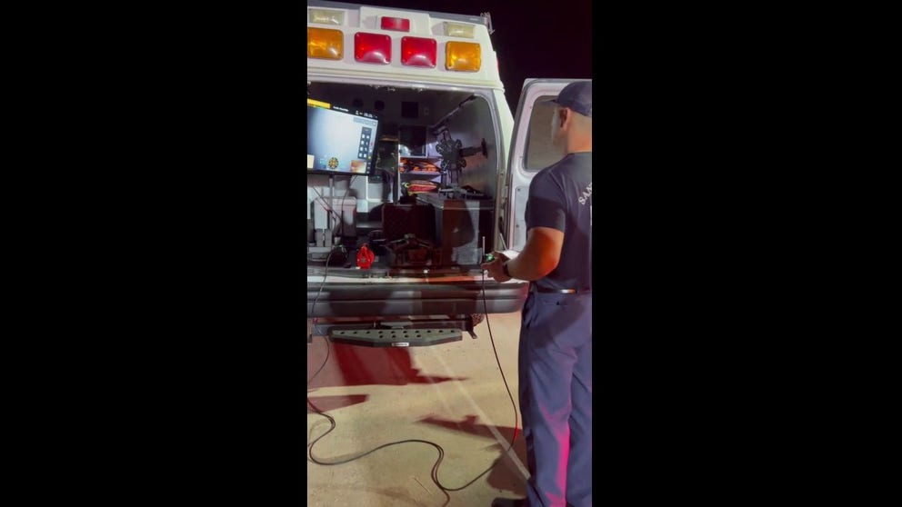 The Santa Barbara County Fire Department personnel deployed aerial drones with infrared cameras to locate a missing surfer who was swept away from shore. 