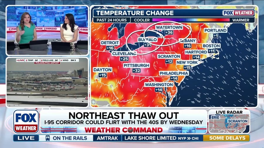 Boston, New York, Philadelphia, warm up after days of life-threatening cold across Northeast