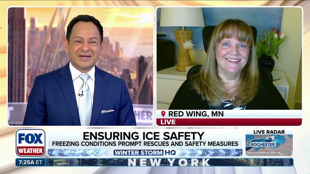 Ice Safety Coordinator for the Minnesota Department of Natural Resources Kim Emery joins FOX Weather to discuss ice safety and how to protect yourself amid freezing temperatures.