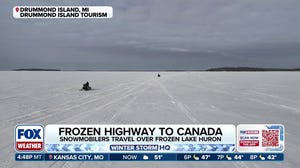 Frozen highway to Canada: No shortage of snow and ice in Drummond Island