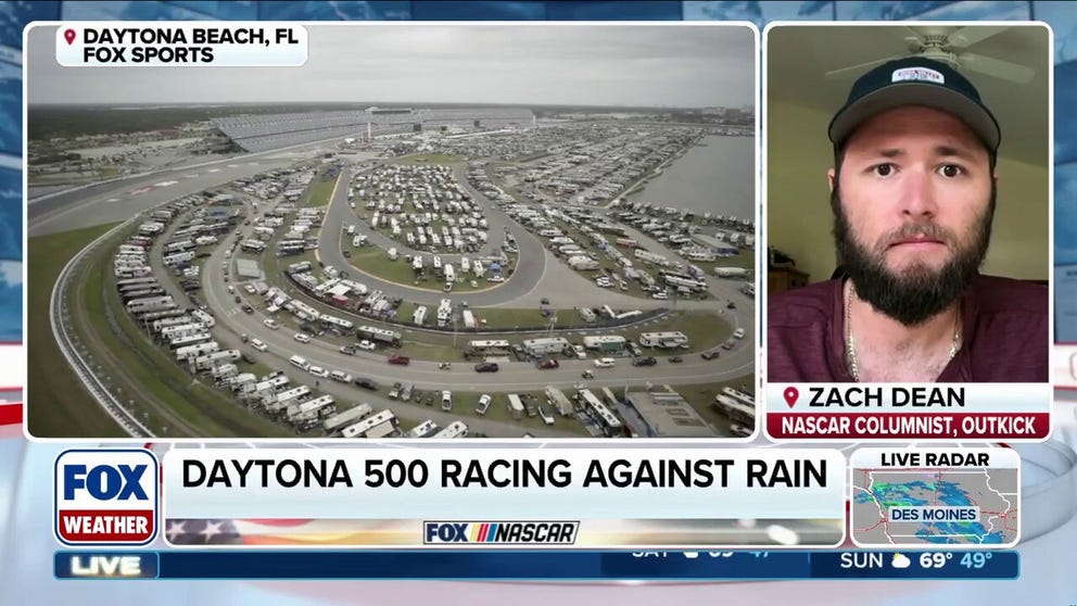 NASCAR's Daytona 500 race faces rain threat, possible delays on Sunday | Latest Weather Clips