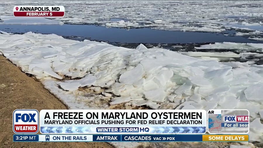 Freezing temps puts Maryland oyster harvest on hold