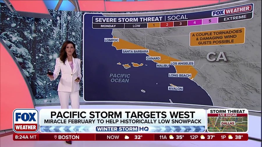 Multiple storms to bring rain and snow to West Coast