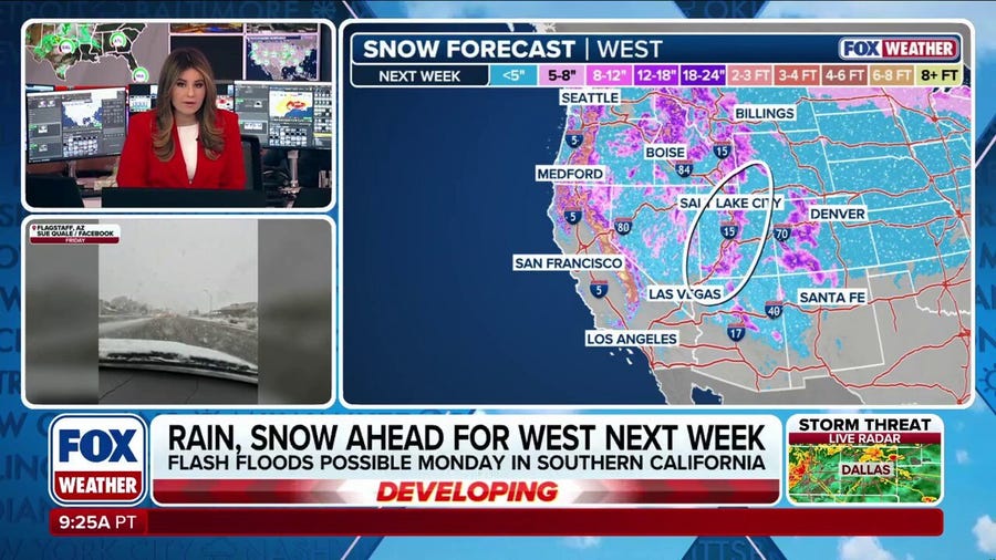 SNOW IN THE SIERRAS: Winter weather makes untimely arrival as feet of snow slam the Sierras into next week