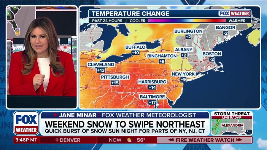 Weekend storm could punch Northeast with a quick burst of snow 