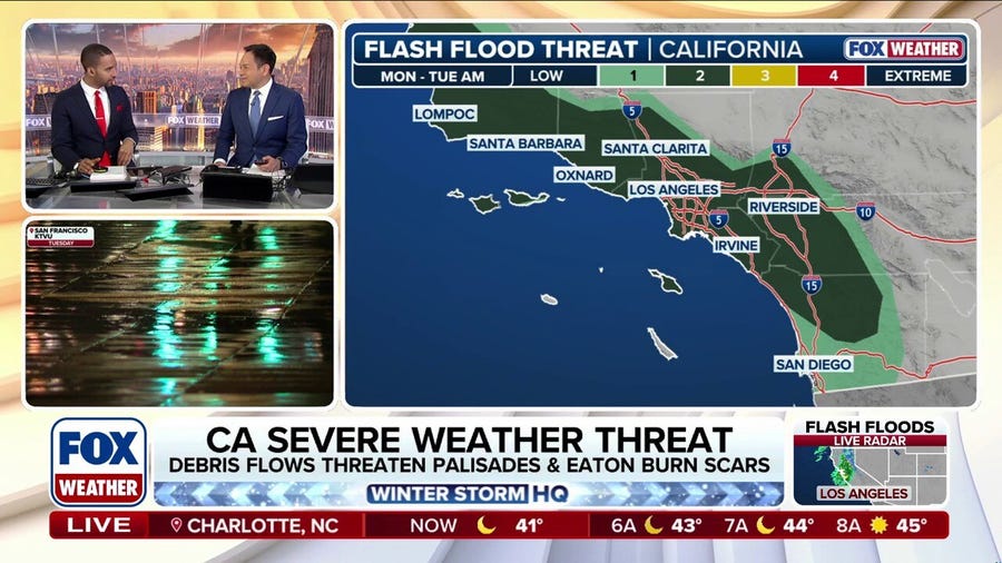 High-impact storm threatens California with flooding and severe storms