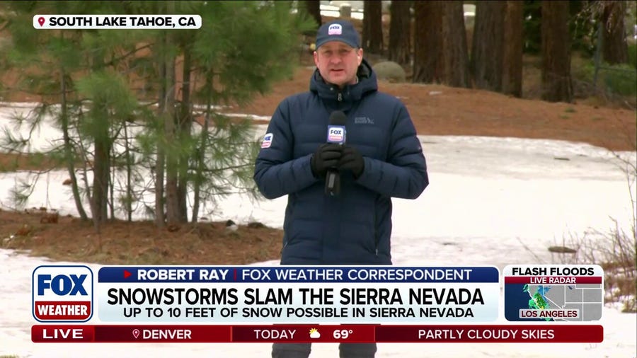 Powerful snowstorms to slam the Sierra Nevada