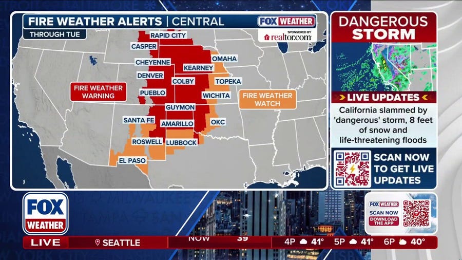 Extreme fire threat hits the Plains
