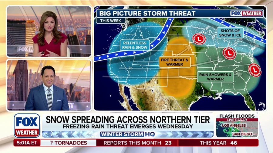 Winter storm spanning 1,000+  miles on track to bring dangerous heavy snow and ice from Plains to New England