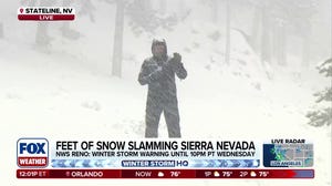 Sierra Nevadas being pelted by heavy snow from back-to-back storms