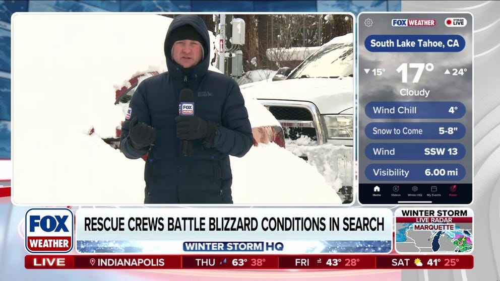 FOX Weather Correspondent Robert Ray is live in South Lake Tahoe, California where there is a temporary pause in snowfall, but more is on the way. The first wave of snow has created dangerous conditions, already causing an avalanche that has nine skiers still missing with rescue efforts underway.