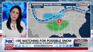 Major snowstorm possible for northeastern Interstate 95 corridor this weekend