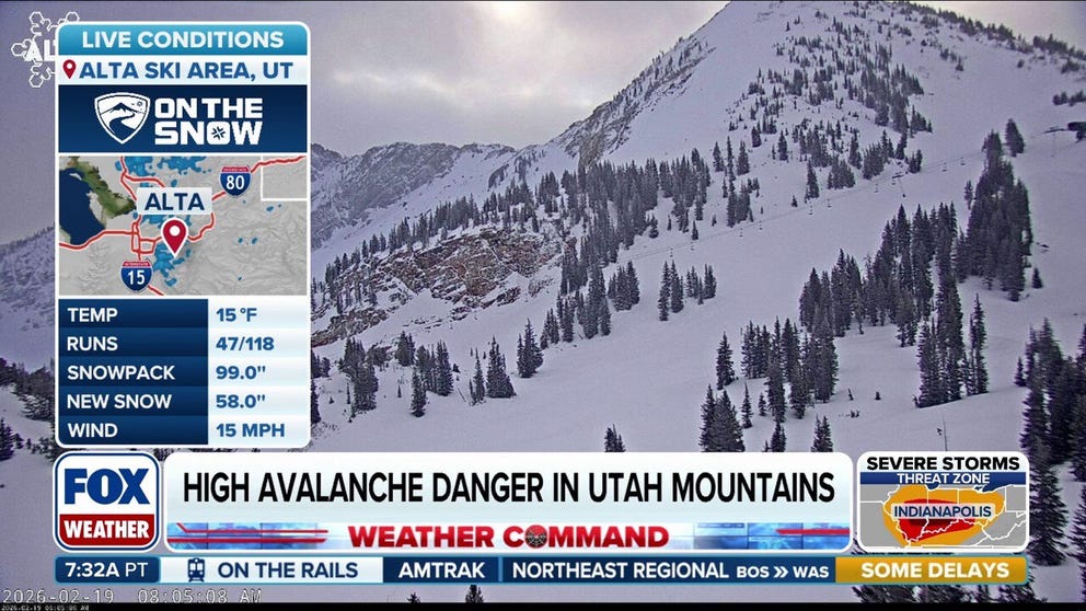 Avalanche danger remains high after a series of massive snowstorms continue to pound the Western U.S., specifically in Utah.
This had prompted both the Alta Ski Area and Snowbird Resort in Little Cottonwood Canyon, Utah, to instate interlodge overnight, which has since been lifted. Stick with FOX Weather for the latest as the area is expected to get more snow today. 