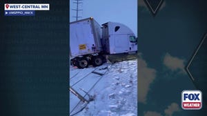 Minnesota State Police respond to jackknifed semis amid dangerous travel conditions