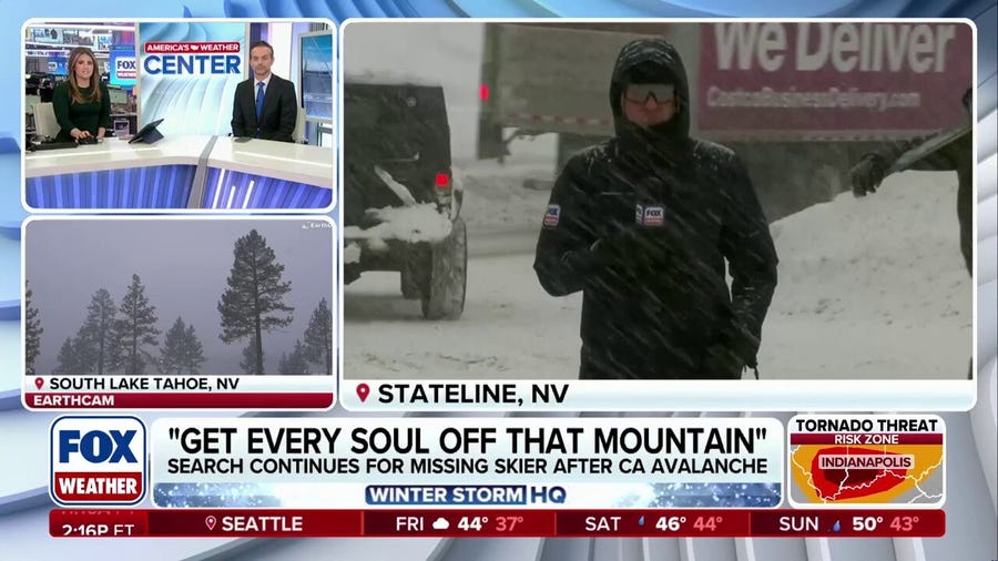 Rescue teams search for survivor after the deadliest avalanche in modern California history