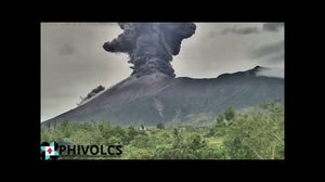 Watch: Kanlaon Volcano erupts sending ash into the sky