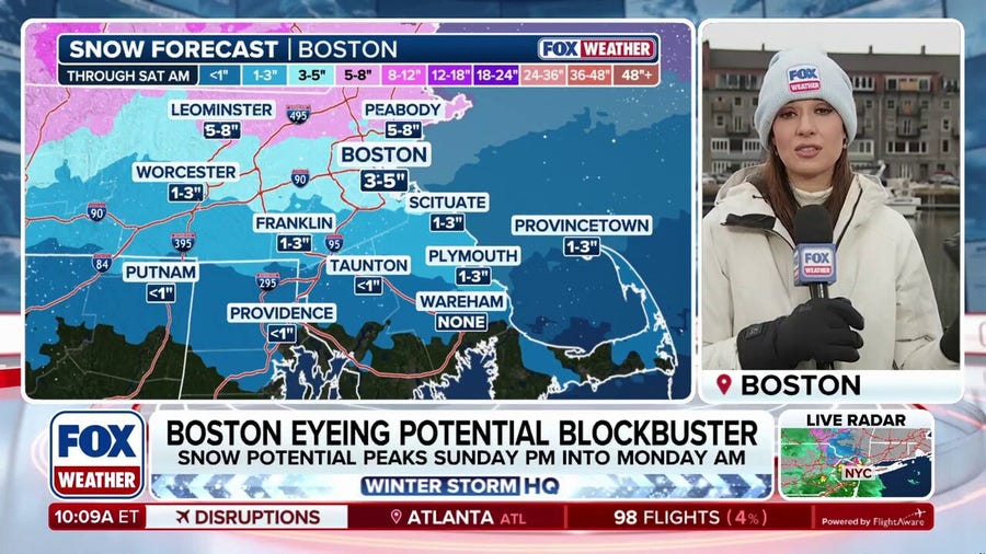 Chances for impactful snow from nor'easter increasing for Boston