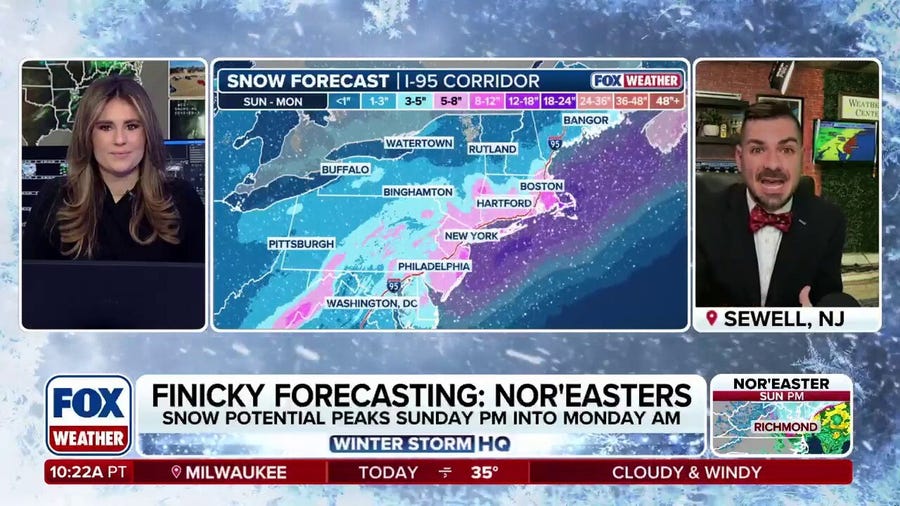 Nor'easter could punch impactful snow into the Northeast this weekend