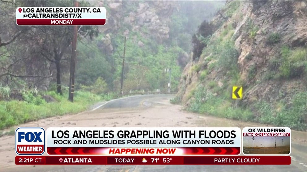 Heavy rain and floods sweep through Los Angeles | Latest Weather Clips ...