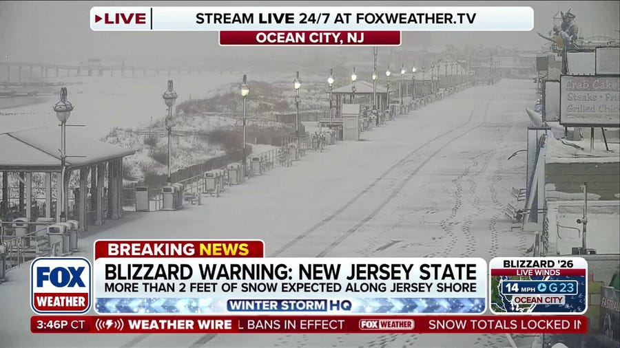 Blizzard Warning in effect for entire state of New Jersey