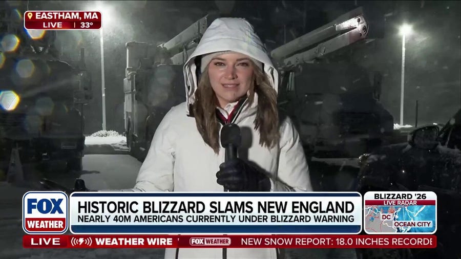 New England smacked by intense winds, snow during historic blizzard