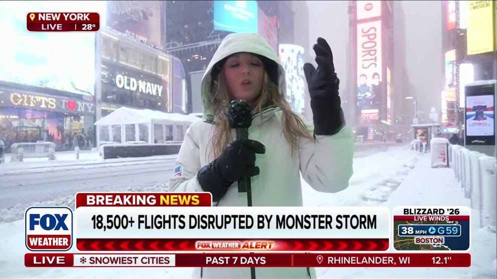 Blizzard Warnings cover more than 40 million people — including Boston, New York City and Philadelphia — after a massive nor'easter, having "bombed out" off the East Coast, continues to blast the Mid-Atlantic and Northeast with intense snowfall rates and powerful wind gusts. Governors in seven states have declared emergencies. Travel bans and restrictions are in effect across the region and more than 400,000 customers are already without power.