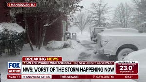 New Jersey Governor Mikie Sherrill joins FOX Weather to discuss current conditions across the state amid a powerful blizzard