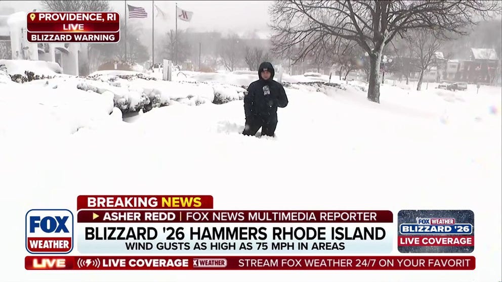 FOX News Multimedia Reporter Asher Redd joins FOX Weather with the latest as snow continues to fall in Providence, Rhode Island. The city set a new record as the biggest snowstorm.