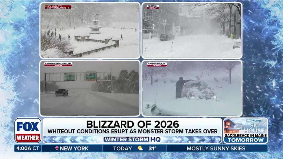 The historic blizzard of 2026 has already set all-time snowfall records for several locales across the Northeast, after finally pulling away from the New England coast early Tuesday. Hundreds of thousands are still without power; more than 600,000 customers were in the dark at the storm's peak intensity Monday morning after it had "bombed out" offshore, driving hurricane-force wind gusts along the coastline. 