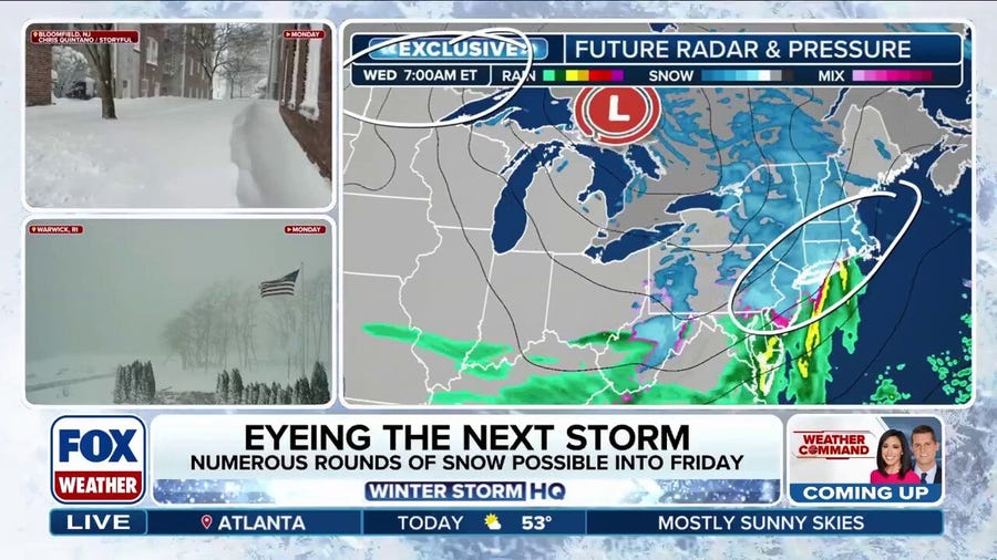 More snow eyes Northeast after historic blizzard