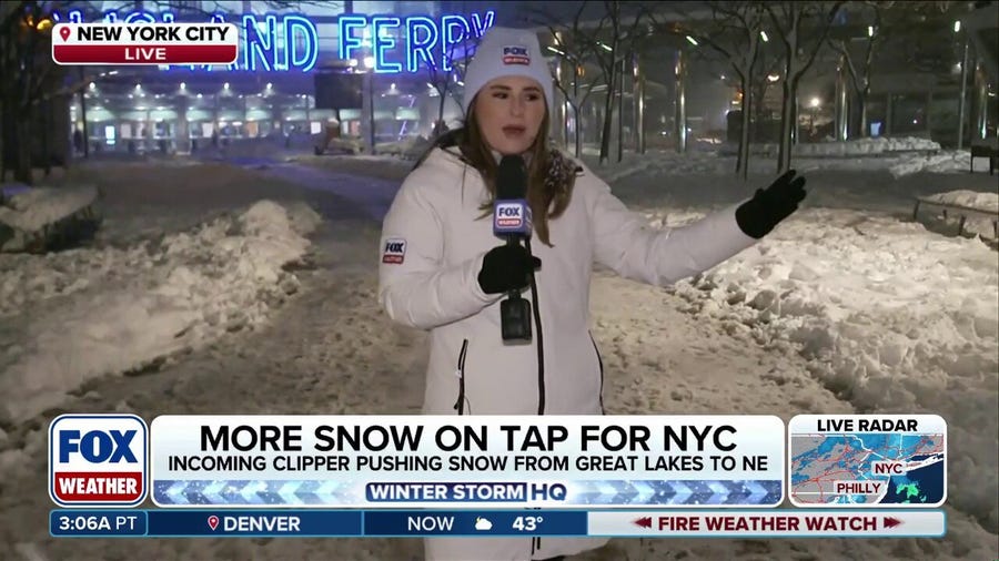 More snow hits New York City 