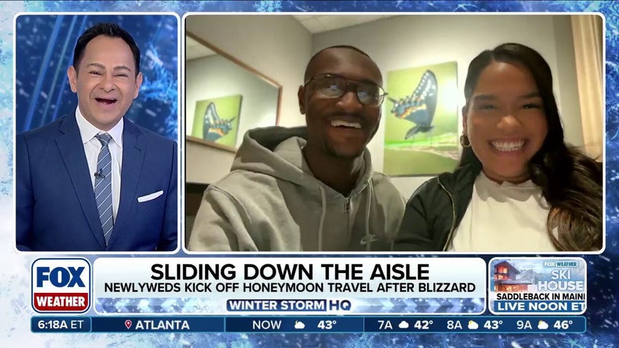 Couple gets married in New Jersey amid historic blizzard