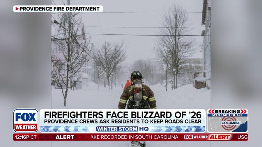Providence firefighters take on the Blizzard of 2026