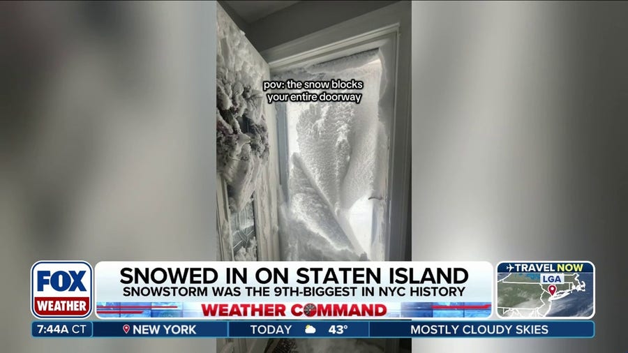 Staten Island family snowed in amid historic blizzard 