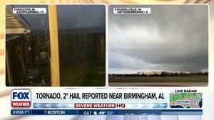 Large hail, powerful winds blast Alabama, as storms provide rain for drought-stricken Southeast