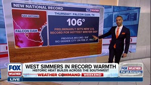 Record warmth simmering in West as new record highs set
